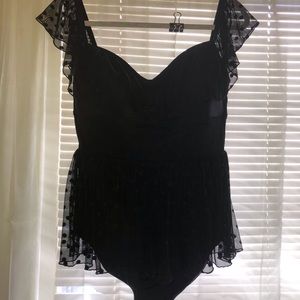 Black Lacy Torrid Swimsuit